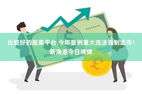 比较好的股票平台 今年首例重大违法强制退市！新海退今日摘牌