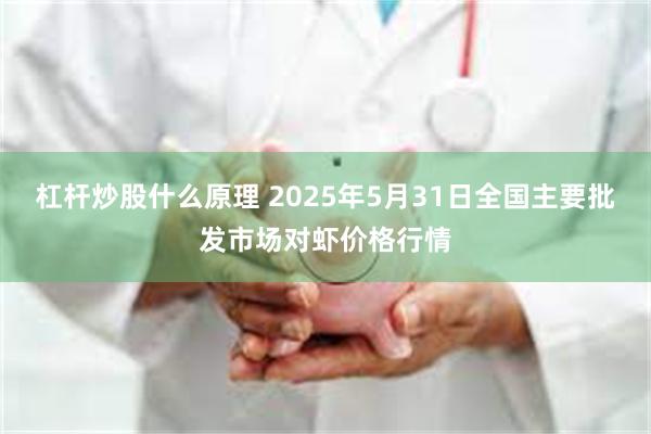 杠杆炒股什么原理 2025年5月31日全国主要批发市场对虾价格行情