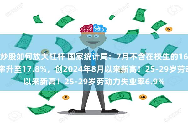 炒股如何放大杠杆 国家统计局：7月不含在校生的16-24岁青年失业率升至17.8%，创2024年8月以来新高！25-29岁劳动力失业率6.9%
